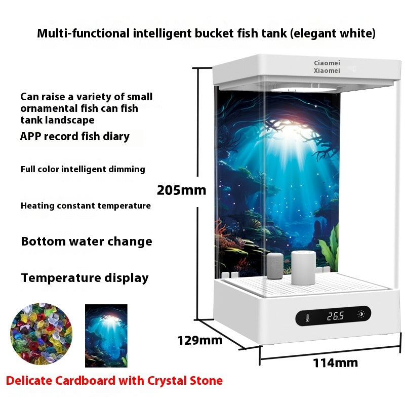 Transform Your Space with the Special Cylinder Small Fish Tank